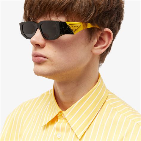 prada yellow and black|yellow prada glasses.